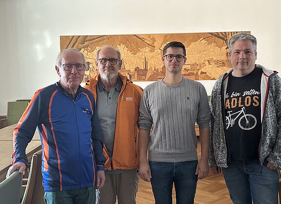 Gespräch mit Monheims stellv. Bürgermeister Dombrowski